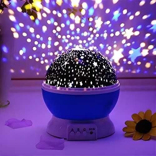 Star Master Rotating 360° Moon Night Light Projector – Multi-Color